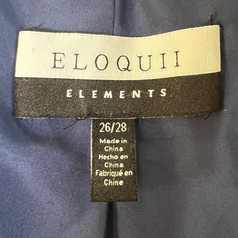 ELOQUII Elements Floral Quilted Puffer Bomber Jacket Ruffle Sleeve Size 26 / 28 - Picture 12 of 15